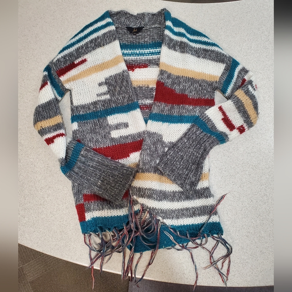 Colorful cardigan sweater, xs